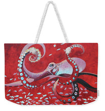 Load image into Gallery viewer, He'e Maroon - Weekender Tote Bag