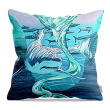 Load image into Gallery viewer, Shark in the Vortex - Throw Pillow