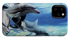 Blue Dolphins - Phone Case