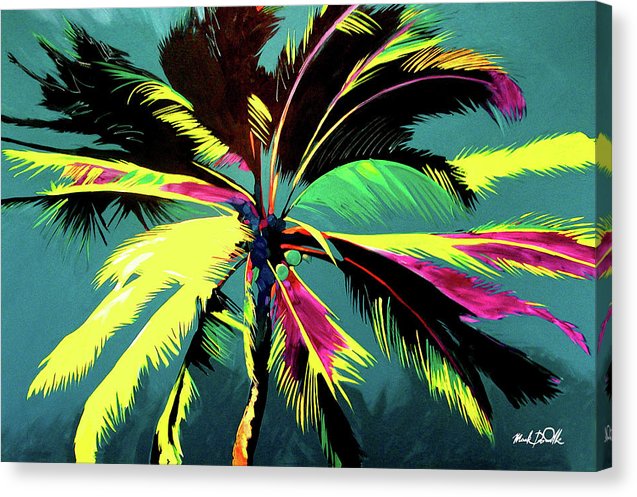 Blue Wild Palm - Canvas Print