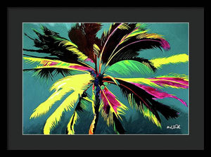 Blue Wild Palm - Framed Print