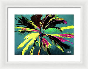 Blue Wild Palm - Framed Print