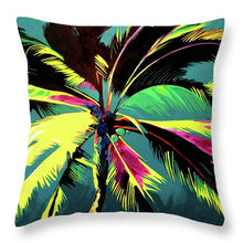 Load image into Gallery viewer, Blue Wild Palm - Throw Pillow