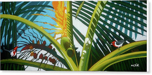 Cardinals Palm - Canvas Print