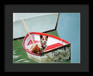 Dinghy Dog - Framed Print