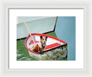 Dinghy Dog - Framed Print