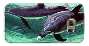 Dolphins And Turtle - Phone Case