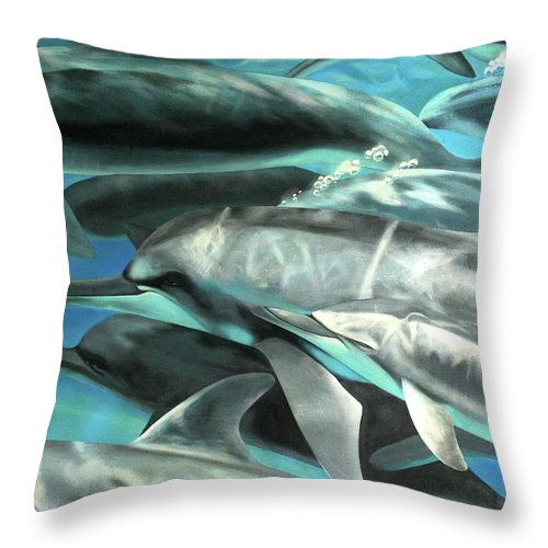 Dolphins - Throw Pillow