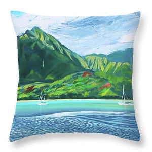 Hanalei Bay - Throw Pillow