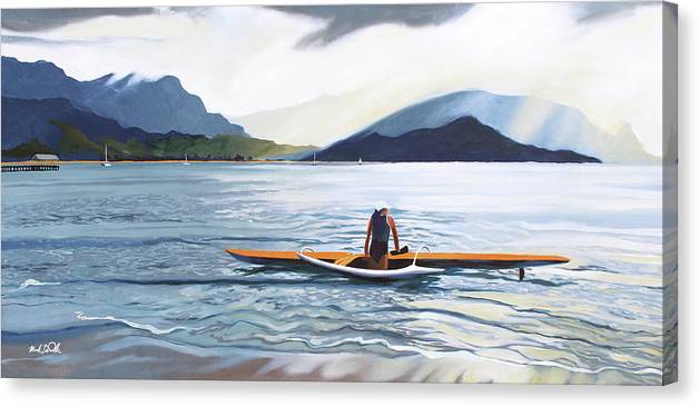 Hanalei Paddler - Canvas Print