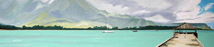 Hanalei Pier Panorama - Art Print