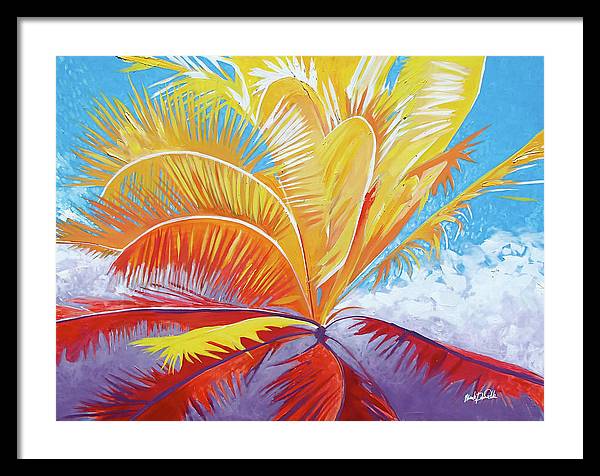 Majenta Palm - Framed Print