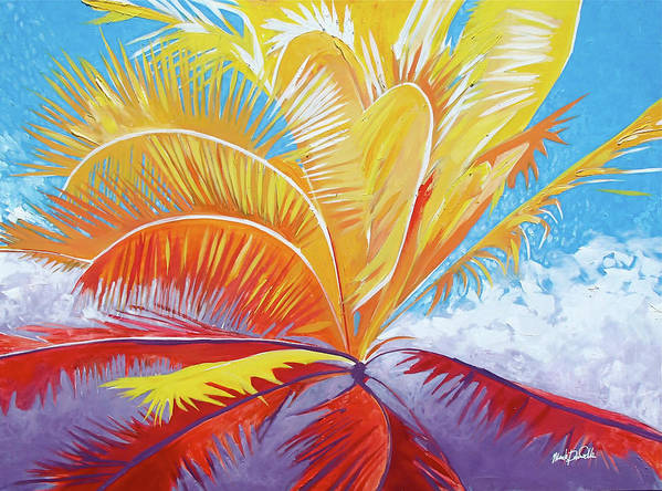 Majenta Palm - Art Print