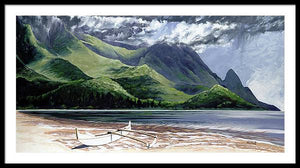 Mamalahoa Canoe - Framed Print
