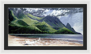 Mamalahoa Canoe - Framed Print