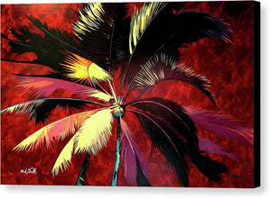 Maroon Palm - Canvas Print