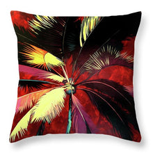 Load image into Gallery viewer, Maroon Palm - Throw Pillow