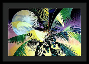 Moonlit Palm - Framed Print