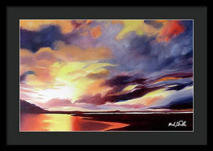 Northern Sunset - Framed Print