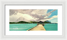 Load image into Gallery viewer, Pier Rain - Framed Print