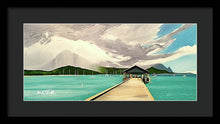 Load image into Gallery viewer, Pier Rain - Framed Print