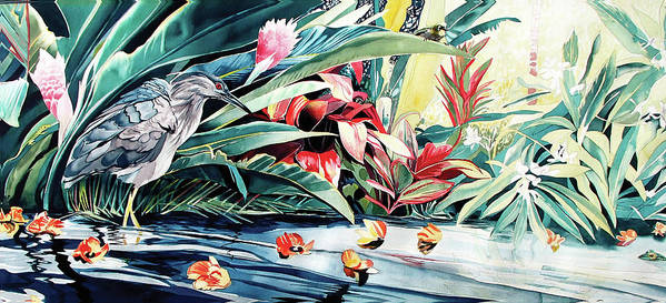 River Heron - Art Print