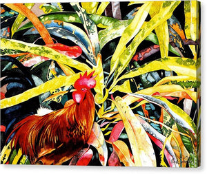 Rooster Croton - Canvas Print