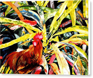 Rooster Croton - Canvas Print