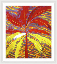 Load image into Gallery viewer, Sunset Red Palm - Framed Print