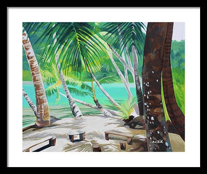 Thinking of Tahiti - Framed Print