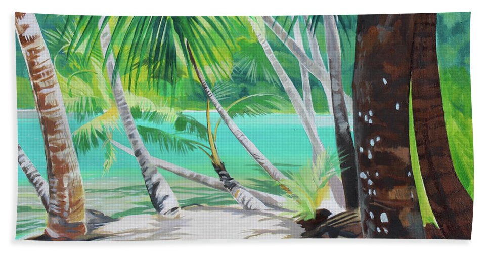 Thinking of Tahiti - Beach Towel