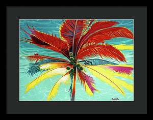 Wild Red Palm - Framed Print