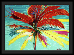 Wild Red Palm - Framed Print